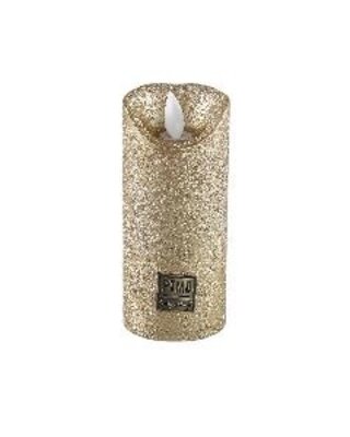 PTMD LED Lichtkaars rustiek goud beweegbare vlam XS
