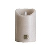 LED Lichtkaars beige beweegbare vlam M