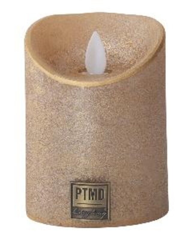 PTMD PTMD LED Lichtkaars met beweegbare vlam Goud S