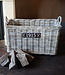 Rene Houtman Haardmand Rotan Grijs Met Wielen | B78xD44xH42 cm