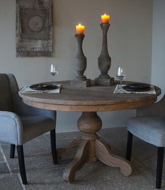 Rene Houtman Eetkamertafel Rond | Bruin | Ø130 cm x H78 cm
