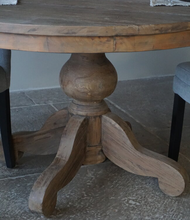 Rene Houtman Eetkamertafel Rond | Bruin | Ø130 cm x H78 cm