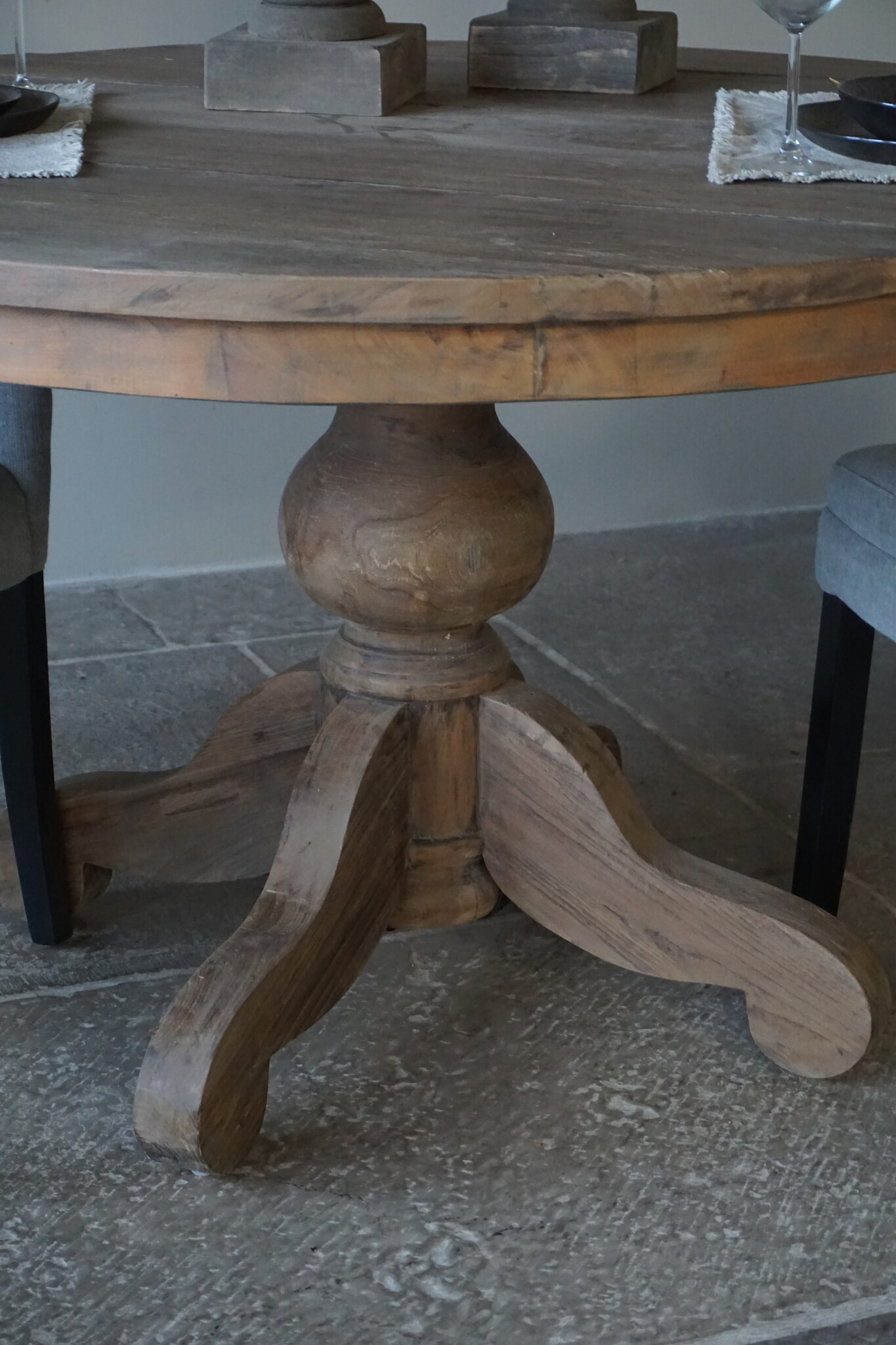 Rene Houtman Eetkamertafel Rond | Bruin | Ø130 cm x H78 cm