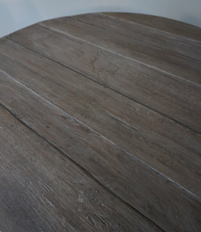 Rene Houtman Eetkamertafel Rond | Bruin | Ø130 cm x H78 cm