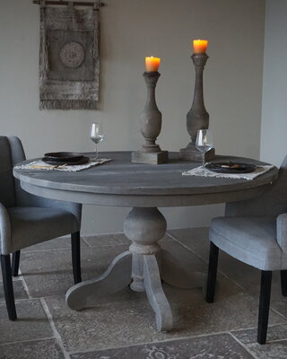 Rene Houtman Eetkamertafel Rond | Grijs | Ø140 cm x H78 cm