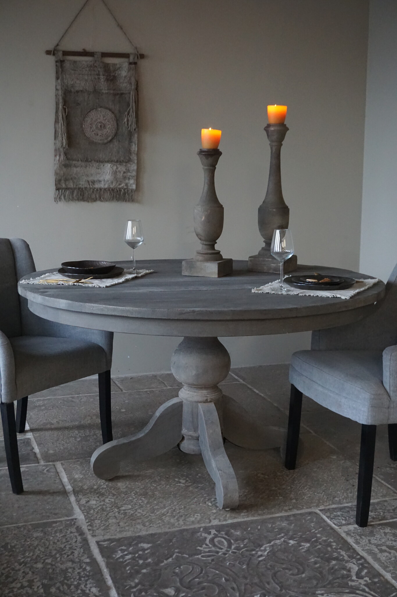 Rene Houtman Eetkamertafel Rond | Grijs | Ø140 cm x H78 cm