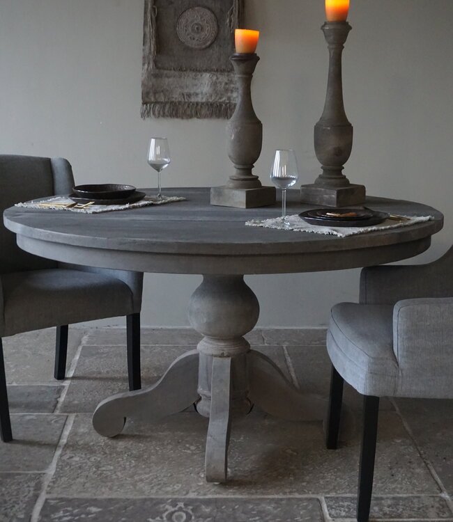 Rene Houtman Eetkamertafel Rond | Grijs | Ø140 cm x H78 cm