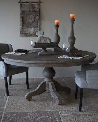 Rene Houtman Eetkamertafel Rond | Grijs | Ø160 cm x H80 cm