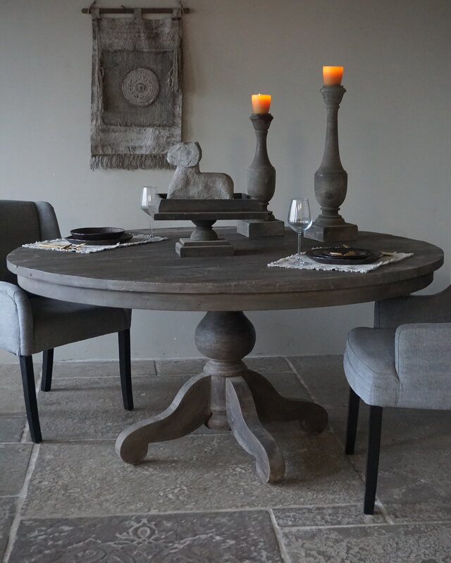 Rene Houtman Eetkamertafel Rond | Grijs | Ø160 cm x H80 cm