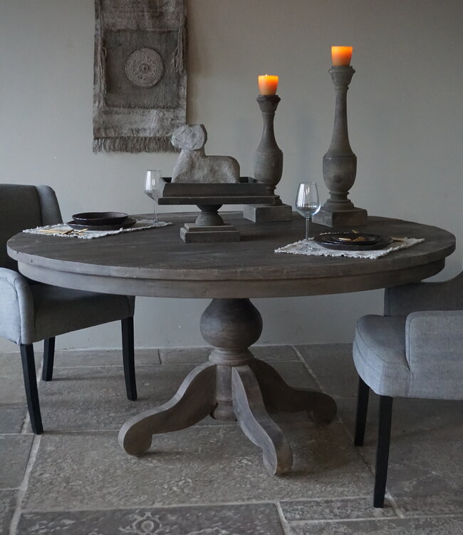 Rene Houtman Eetkamertafel Rond | Grijs | Ø160 cm x H80 cm