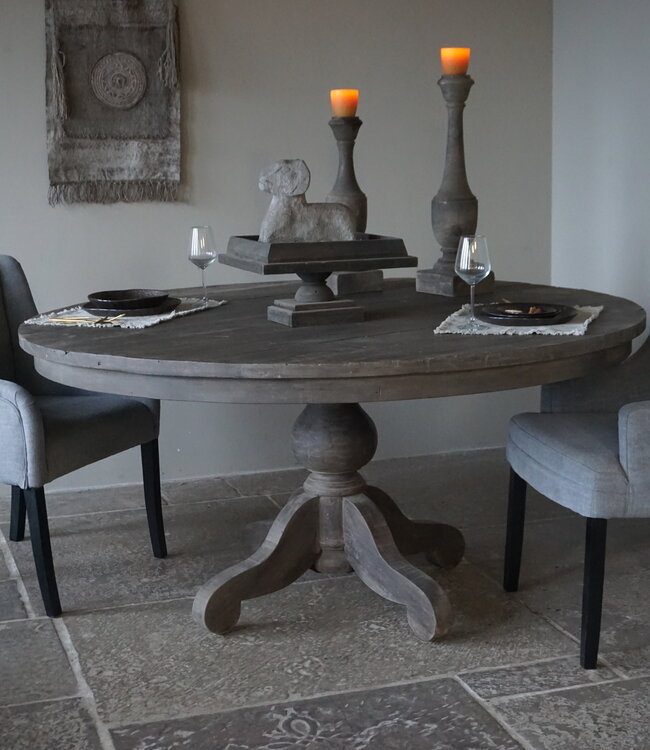 Rene Houtman Eetkamertafel Rond | Grijs | Ø160 cm x H80 cm