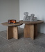 Rene Houtman Salontafel Hout Set Van 2 70&60 cm Naturel Grijs