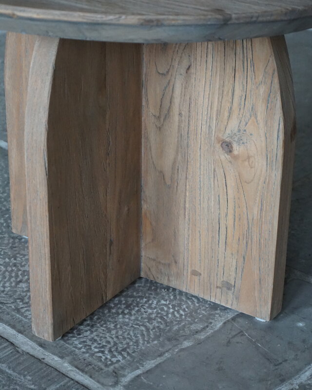 Rene Houtman Salontafel Hout Set Van 2 70&60 cm Naturel Grijs