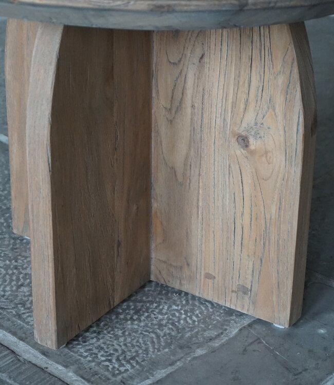 Rene Houtman Salontafel Hout Set Van 2 70&60 cm Naturel Grijs