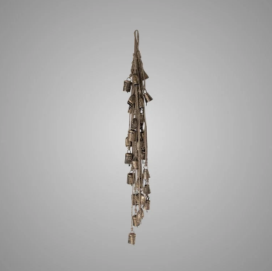 Brynxz Tros Met 8 Bellen | Antiek Goud | L80 cm