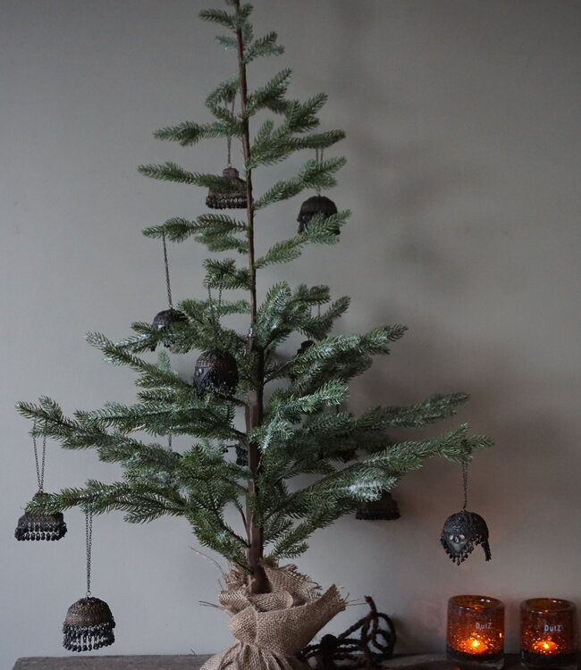 Rene Houtman Metalen Verweerde Hanger | India | Rond  | L18 cm