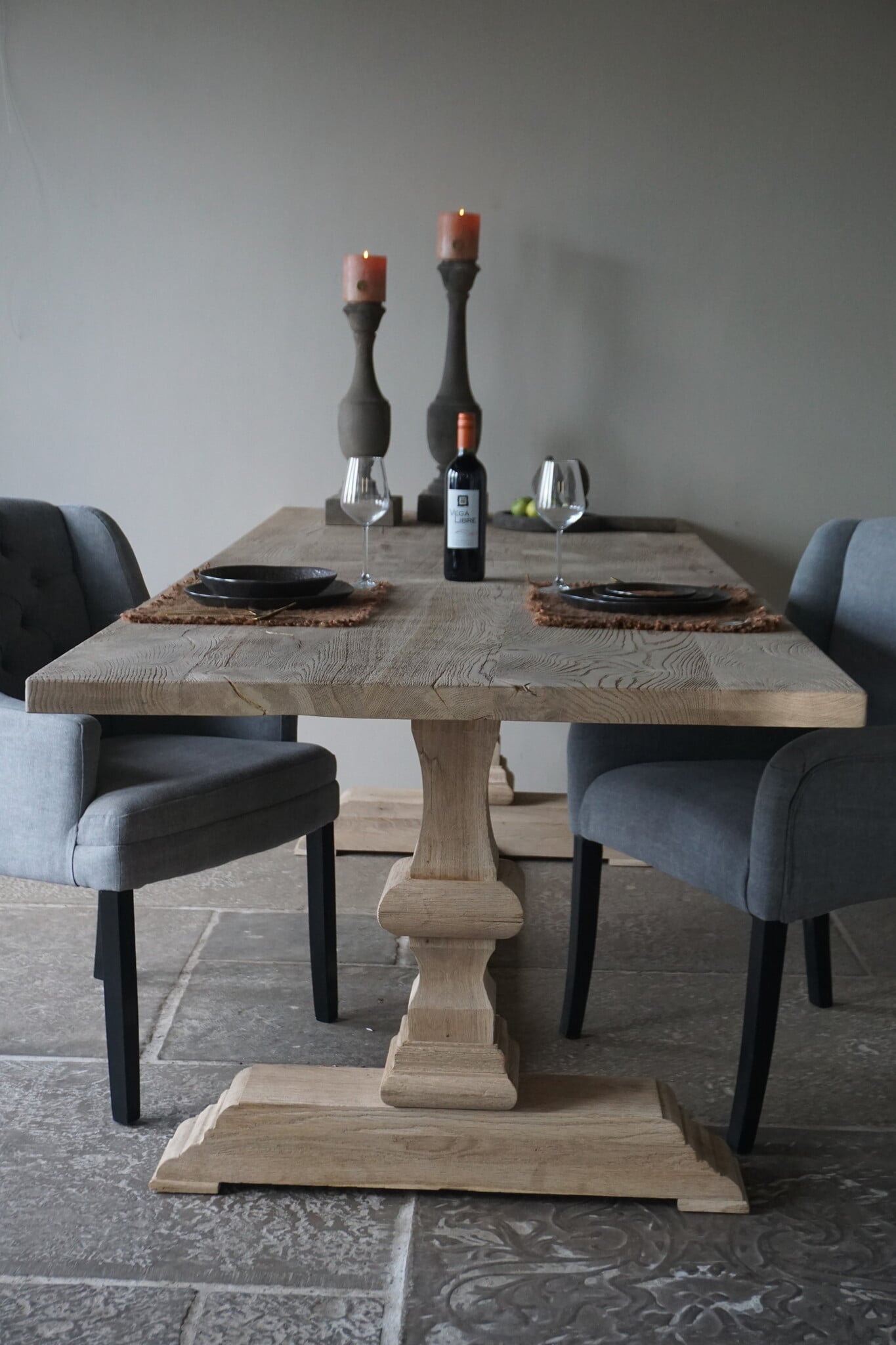 Rene Houtman Kloostertafel Licht Eiken | L260xB100xH78 cm