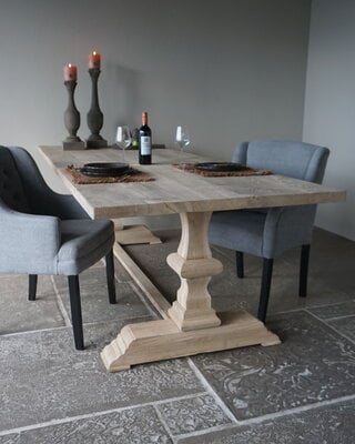 Rene Houtman Kloostertafel Licht Eiken | L260xB100xH78 cm