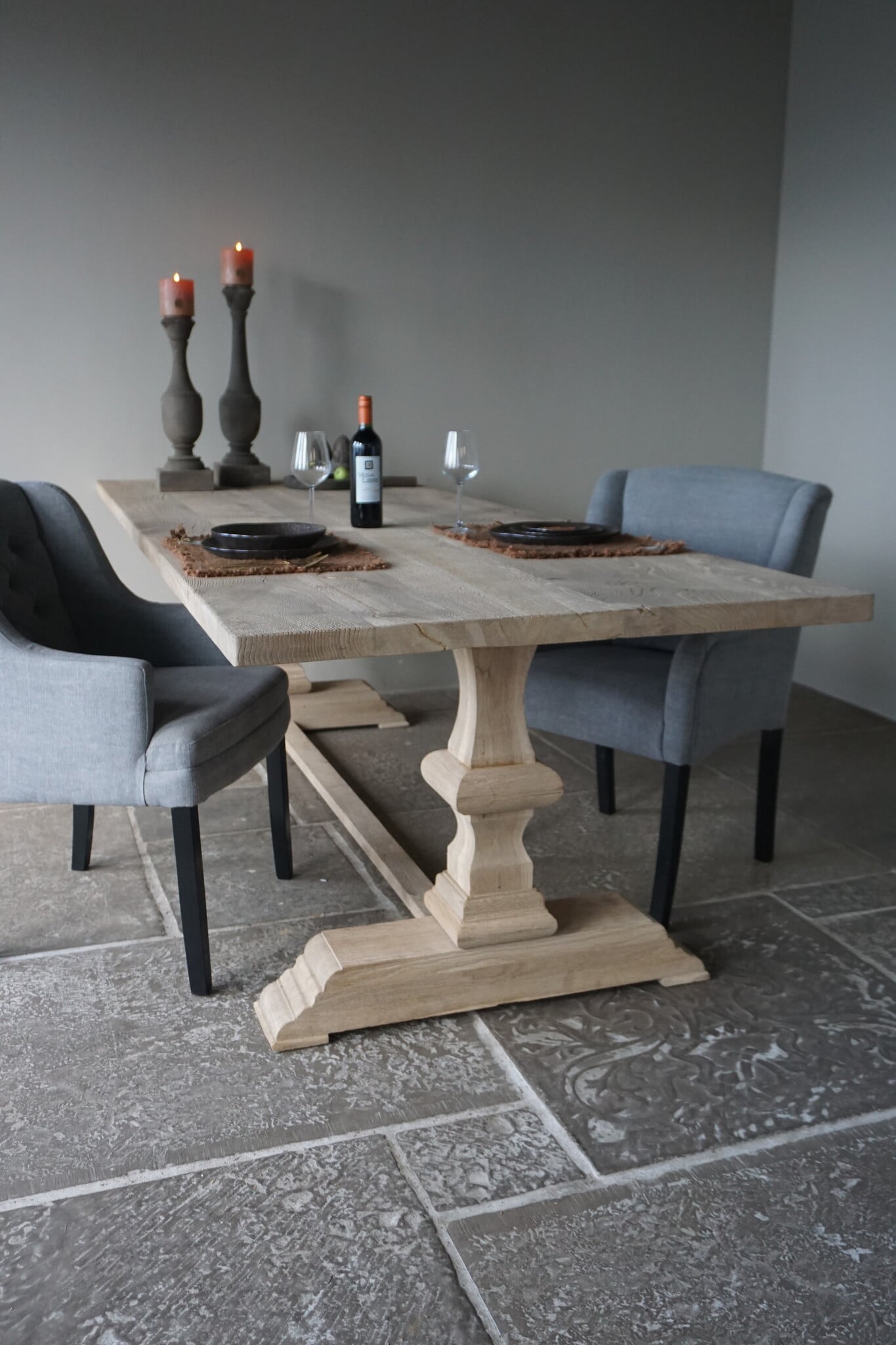 Rene Houtman Kloostertafel Licht Eiken | L260xB100xH78 cm