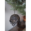 Metalen Verweerde Hanger | India | Rond Met Puntjes