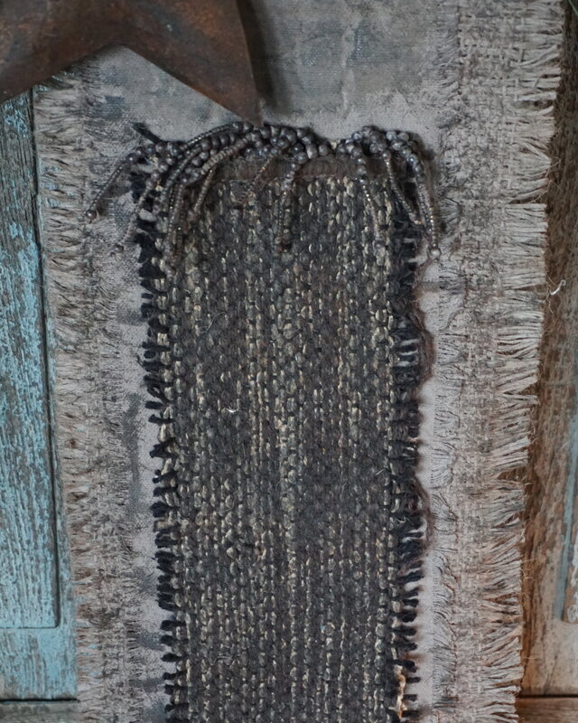 Rene Houtman Deurhanger Met Kerstster En Franjes | L19 X B18 cm