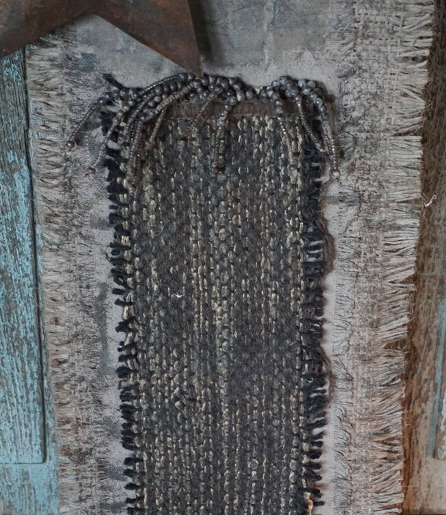 Rene Houtman Deurhanger Met Kerstster En Franjes | L19 X B18 cm