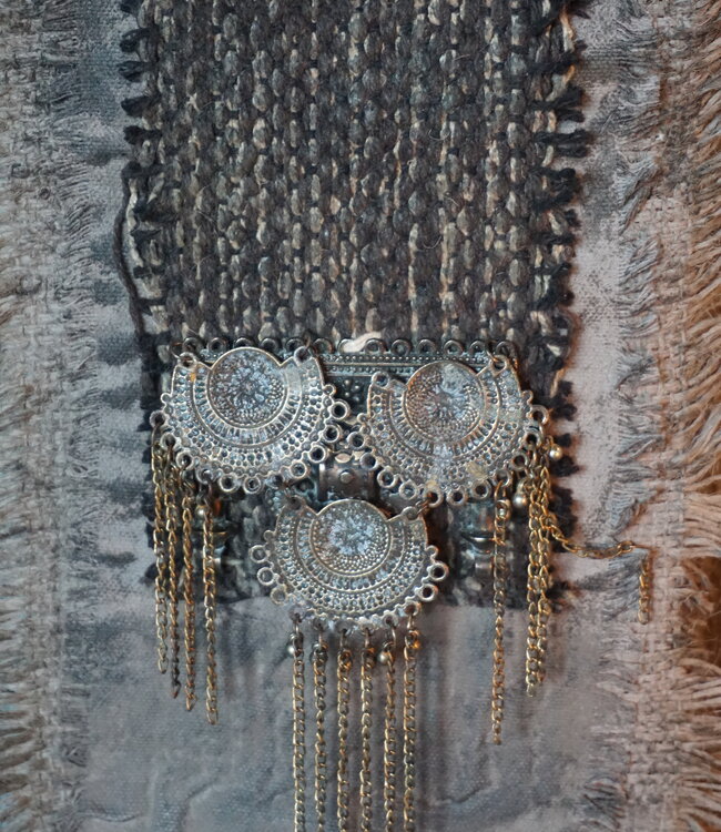 Rene Houtman Deurhanger Met Kerstster En Franjes | L19 X B18 cm