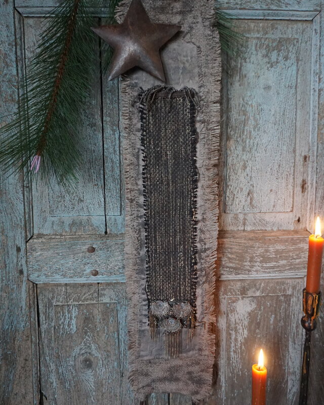 Rene Houtman Deurhanger Met Kerstster En Franjes | L19 X B18 cm