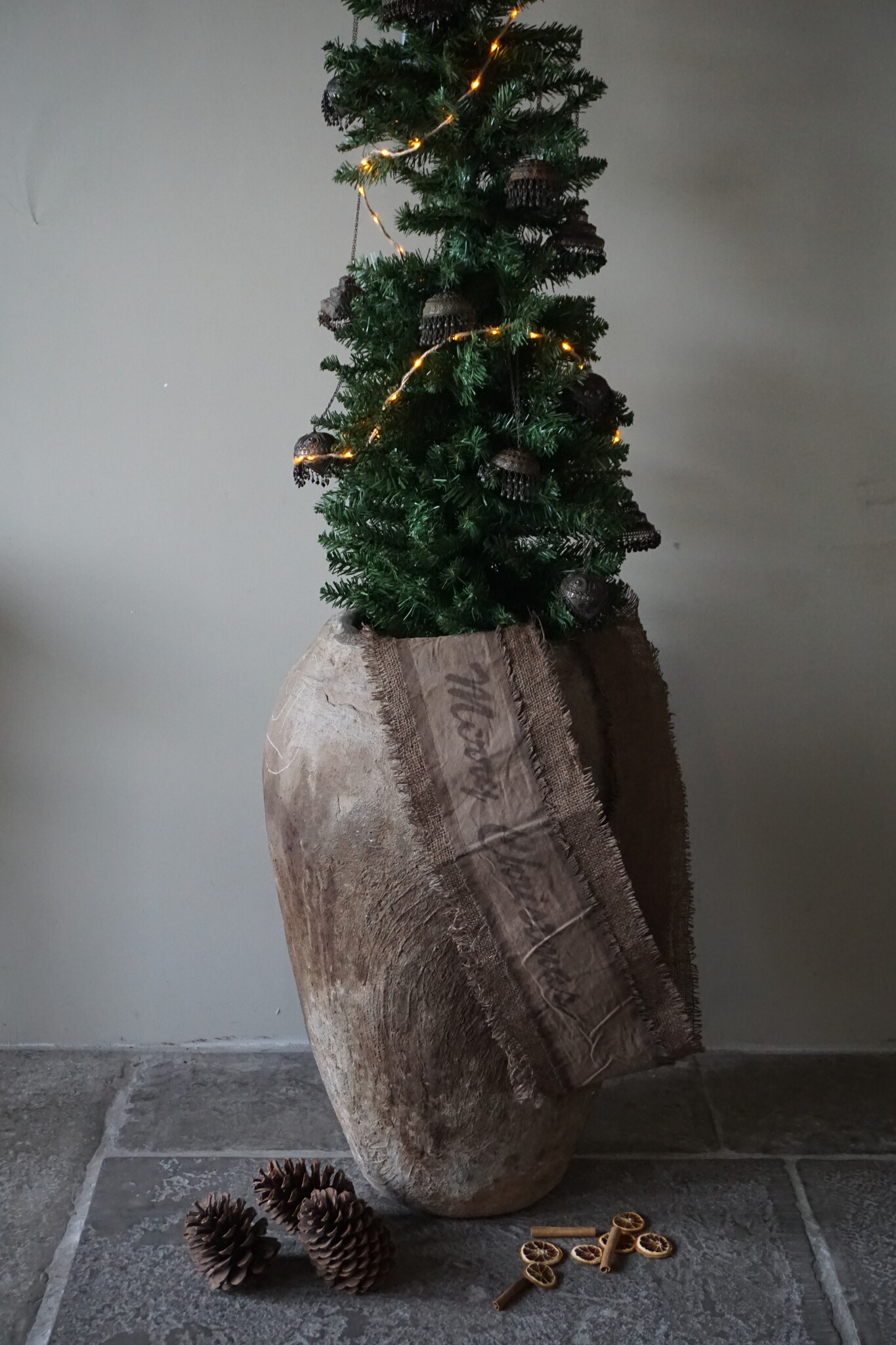 Rene Houtman Merry Christmas Decolint | Leem | L215 x B18 cm
