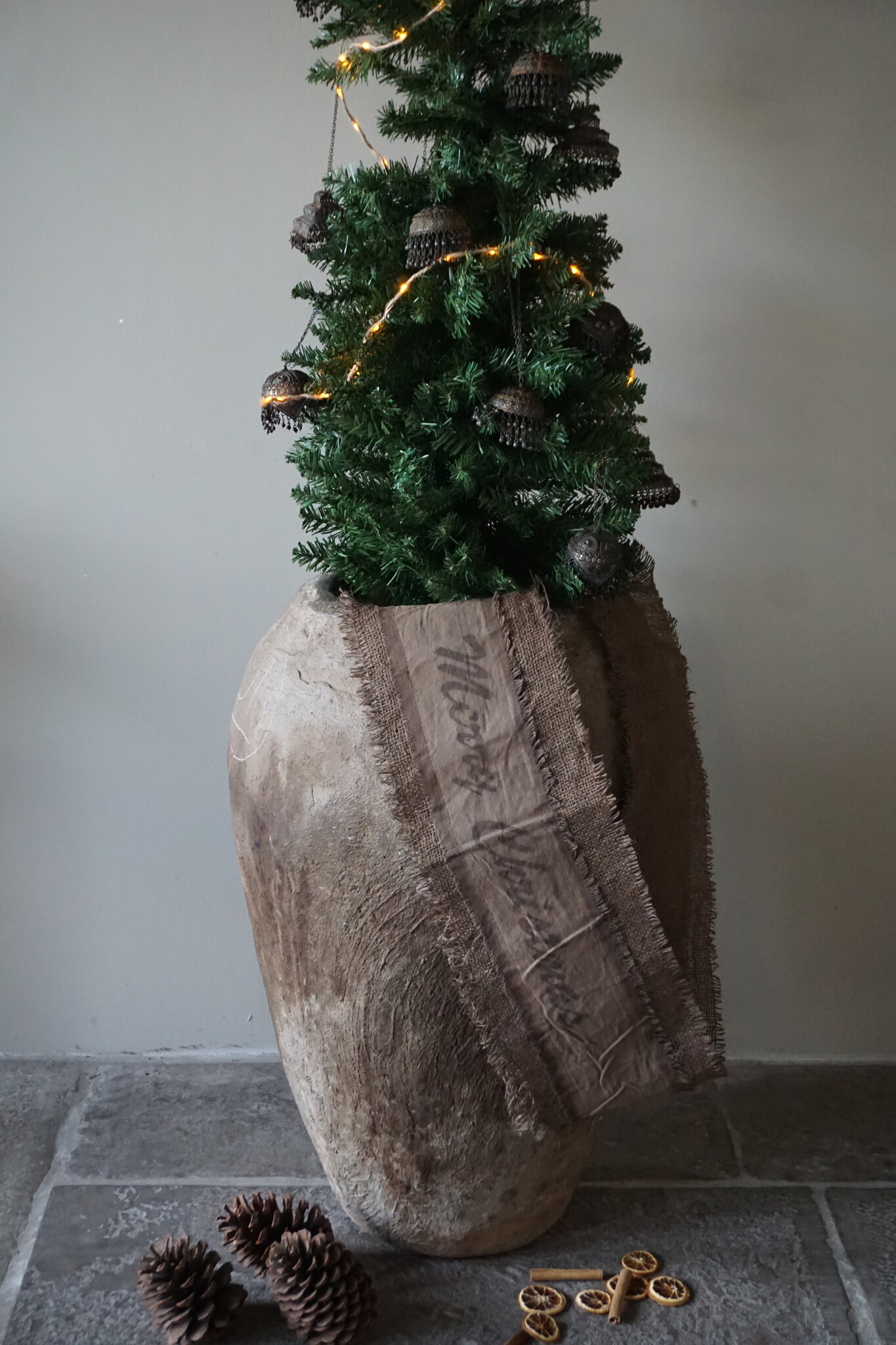 Rene Houtman Merry Christmas Decolint | Leem | L215 x B18 cm