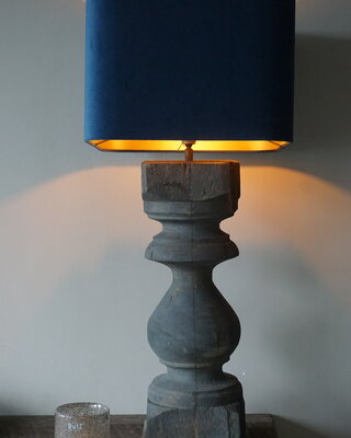 Rene Houtman Lampenkap Vierkant | Blauw | H25,5xB15xD15 cm