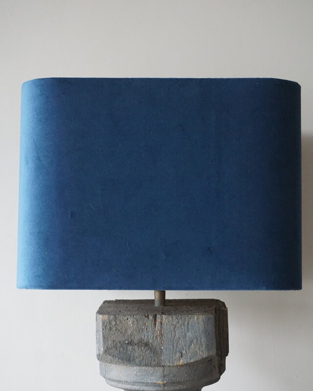 Rene Houtman Lampenkap Vierkant | Blauw | H25,5xB15xD15 cm