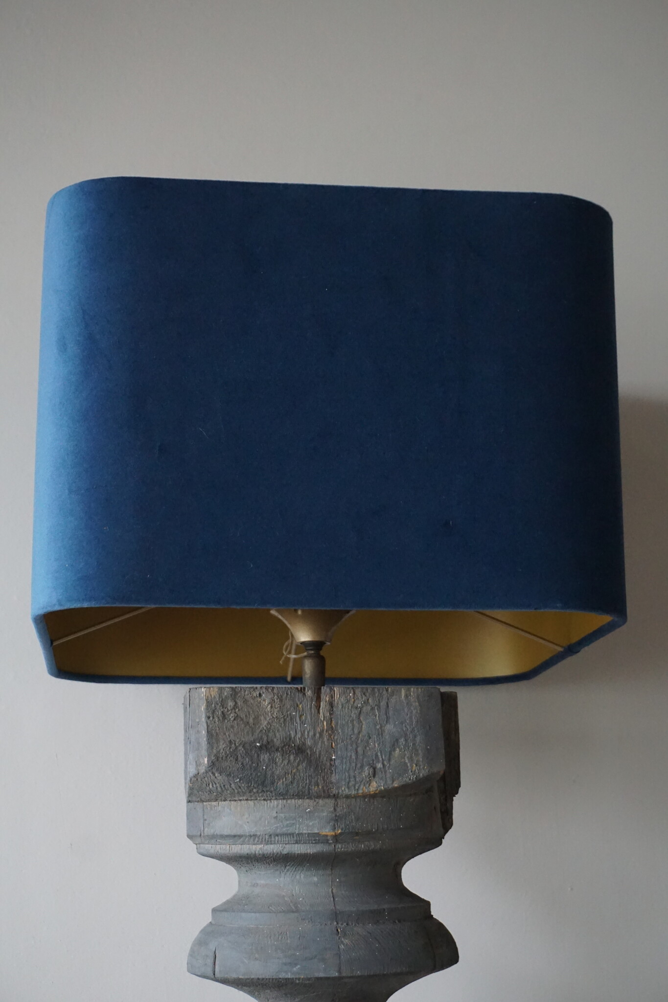Rene Houtman Lampenkap Vierkant | Blauw | H25,5xB15xD15 cm