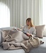 LEEFF BY NETTY Plaid Phileine taupe  | 170 x 130 cm