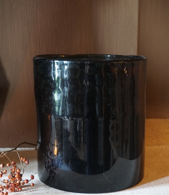 Rene Houtman Cilinder Smoke | Metaalsnippers | H22 x D21 cm