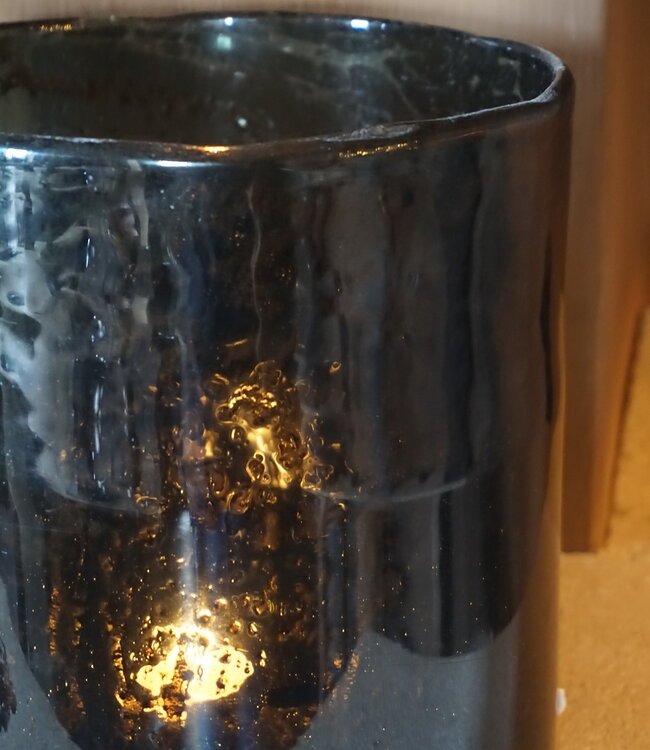 Rene Houtman Cilinder Smoke | Metaalsnippers | H22 x D21 cm