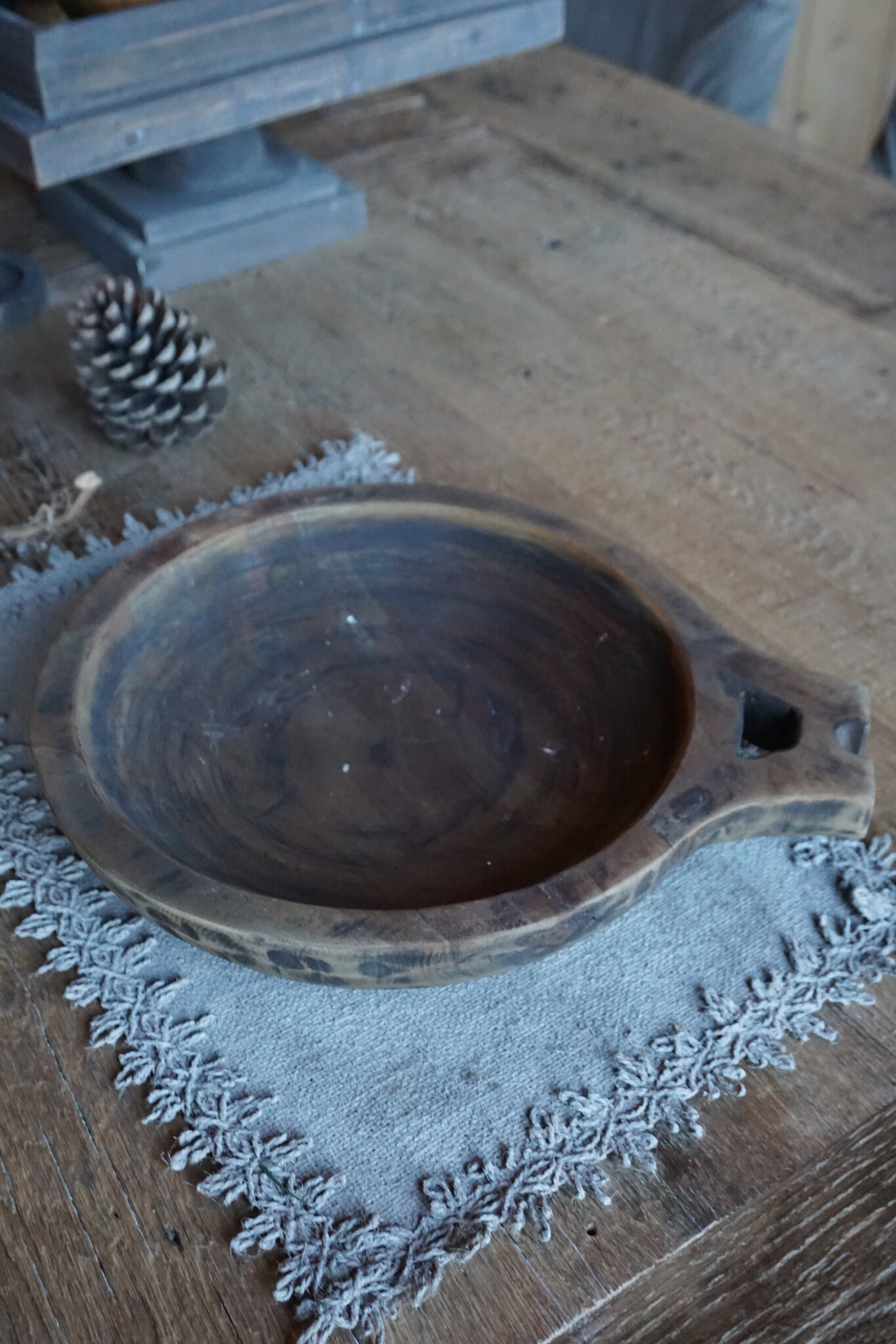 Rene Houtman Houten Chapati Schaal | H6 x B36 x D30 cm