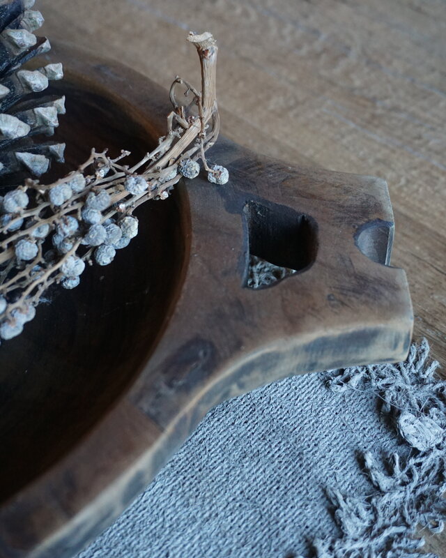 Rene Houtman Houten Chapati Schaal | H6 x B36 x D30 cm