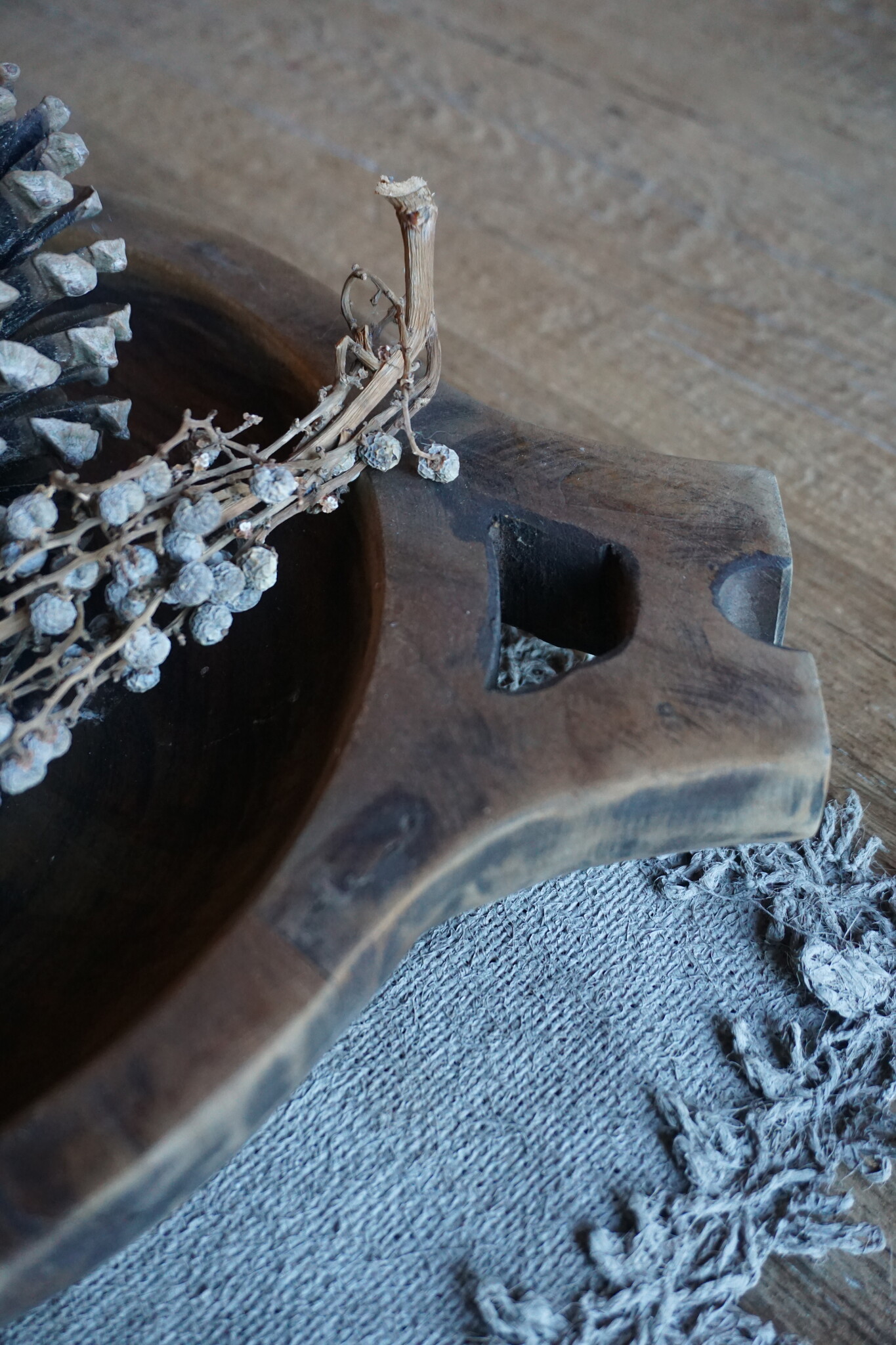 Rene Houtman Houten Chapati Schaal | H6 x B36 x D30 cm