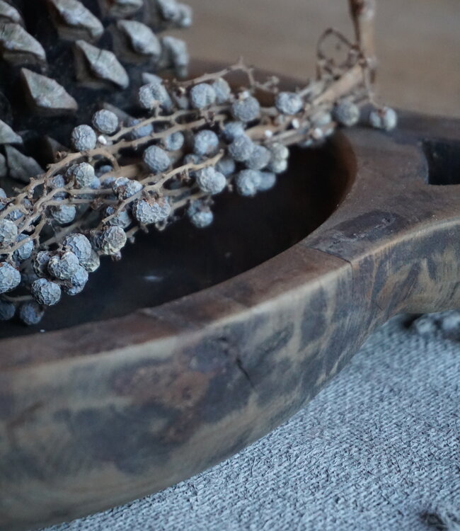 Rene Houtman Houten Chapati Schaal | H6 x B36 x D30 cm