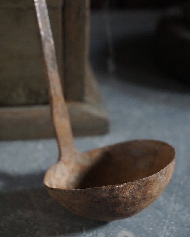 Rene Houtman Authentieke IJzeren Lepel | H30 x D6 cm