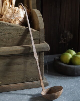 Rene Houtman Authentieke IJzeren Lepel | H30 x D6 cm