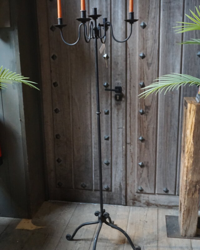Rene Houtman Kaarsenstandaard 4-Arm | Gietijzer | H157xB44 cm