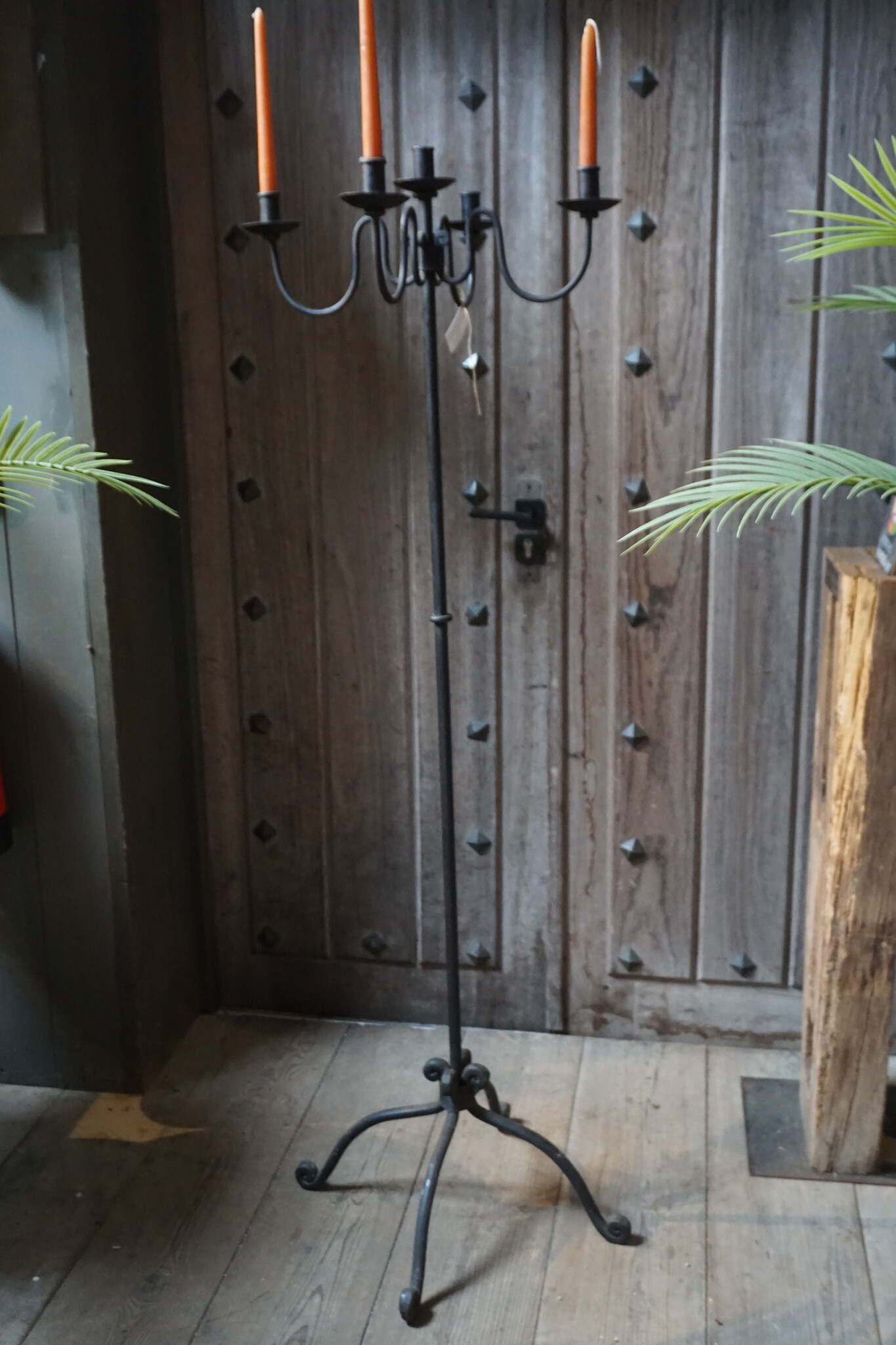Rene Houtman Kaarsenstandaard 4-Arm | Gietijzer | H157xB44 cm