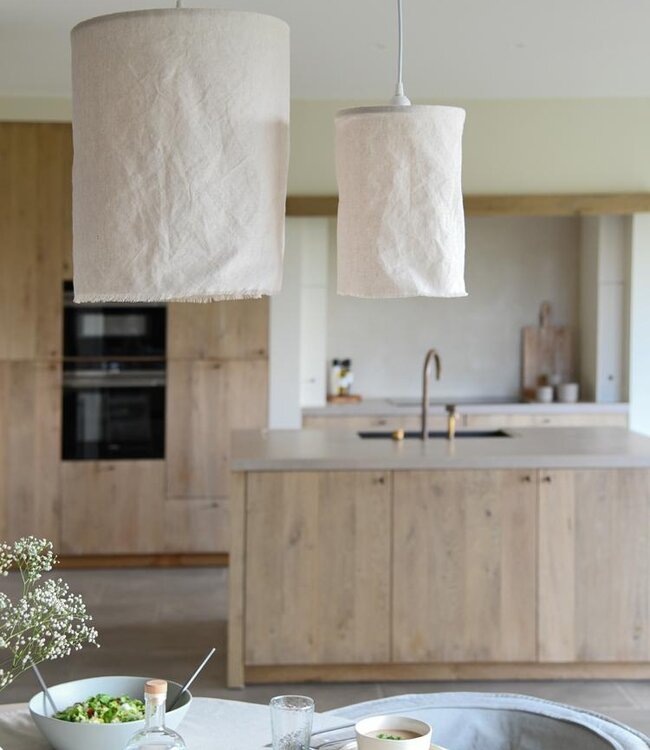 LEEFF Lamp Liv | L | Linnen | H39 x Ø35 cm