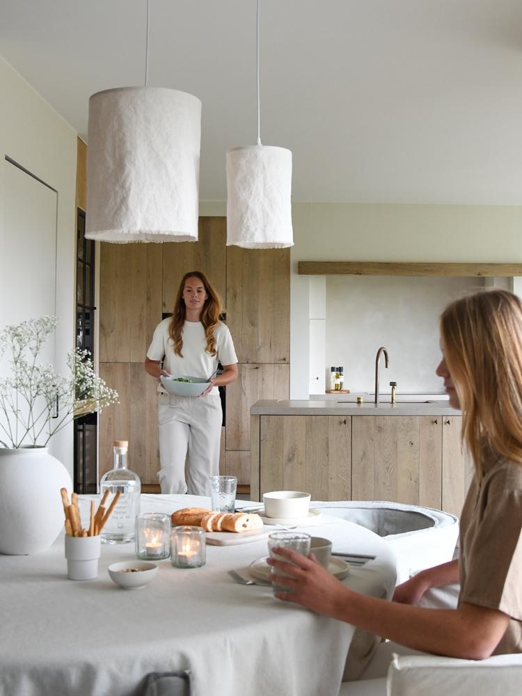 LEEFF Lamp Liv | L | Linnen | H39 x Ø35 cm