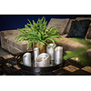 LED Lichtkaars Met Beweegbare Vlam Zilver XS