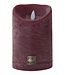 PTMD LED Lichtkaars Met Beweegbare Vlam Rustiek Bordeaux L