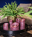 PTMD LED Lichtkaars Met Beweegbare Vlam Rustiek Bordeaux M
