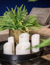 PTMD LED Lichtkaars Met Beweegbare Vlam Rustiek Wit XS